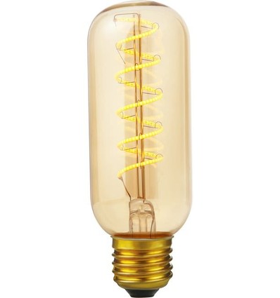 E27 4W dimmbare LED-Lampe - Flex AX Tube, 13cm, 2000K, Goldglas, Filament