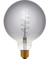 E27 4,5W dimmbare LED-Lampe - G125, Filament Flex, Smoke, 2200K, 150lm