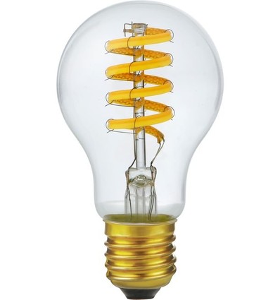 E27 6W dimmbare LED-Lampe - DimToWarm, 2200-2700K, A60, Filament Flex, 570lm, Klarglas
