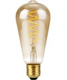 E27 4W dimmbare LED-Lampe - ST64 Rustika, Flex-Filament, 200lm, Goldglas, 2000K