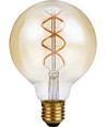 E27 5W dimmbare LED-Lampe - G95, Gold, Flex Double Helix, 2000K, 300lm