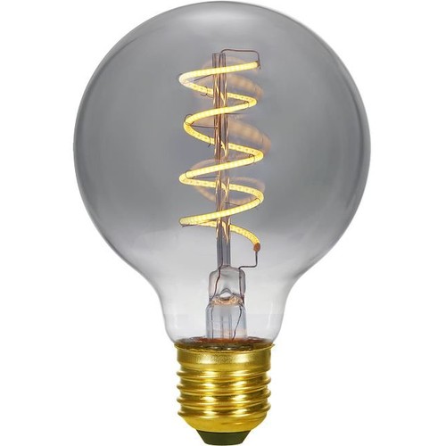 E27 4,5W dimmbare LED-Globelampe - G95, Rauchglas, 2200K