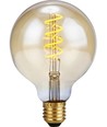 E27 4W dimmbare LED-Filament-Lampe - G95, Flex Globe, 200lm, 2000K, Goldglas