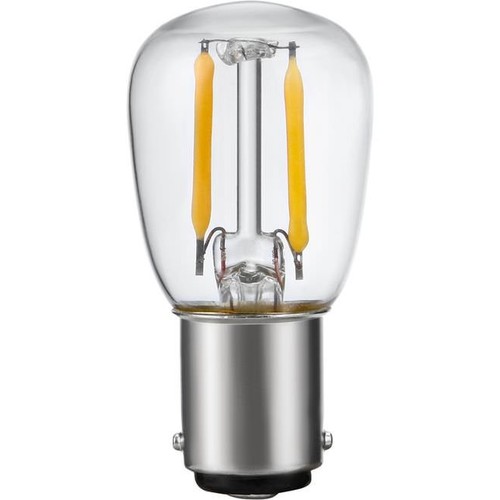 BA15d 1,5W LED-Filament-Leuchtmittel - 2500K, klar, 140lm, 5,6cm