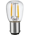 BA15d 1,5W LED-Filament-Leuchtmittel - 2500K, klar, 140lm, 5,6cm