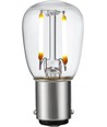 BA15d 1,5W LED-Filament-Leuchtmittel - 2500K, klar, 140lm, 5,6cm