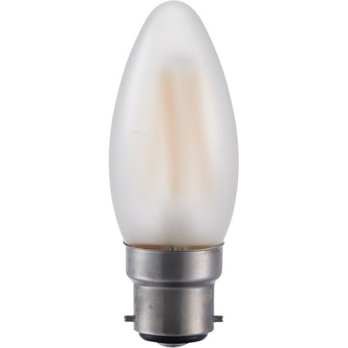 BA22d 4W LED-Tropfenlampe - C35, 380lm, dimmbar, Mattglas, 2500K