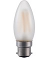 BA22d 4W LED-Tropfenlampe - C35, 380lm, dimmbar, Mattglas, 2500K
