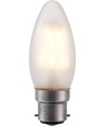 BA22d 4W LED-Tropfenlampe - C35, 380lm, dimmbar, Mattglas, 2500K