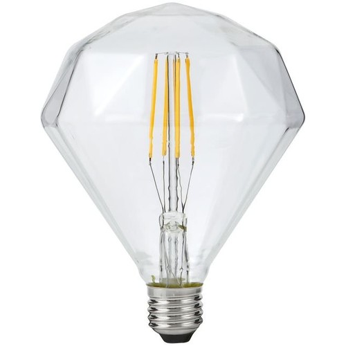 E27 5W dimmbare LED-Filamentlampe - Diamond, 2500K, klar, 450lm