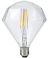 E27 5W dimmbare LED-Filamentlampe - Diamond, 2500K, klar, 450lm