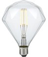 E27 5W dimmbare LED-Filamentlampe - Diamond, 2500K, klar, 450lm