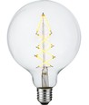 E27 6,5W dimmbare LED Globe-Lampe - G125, 500lm, 2200K, Filament, Klarglas