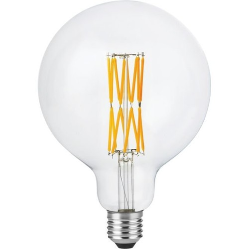 E27 8,5W dimmbare LED-Filamentlampe - G125, 800lm, Double Globe, 2200K, Klarglas