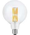 E27 8,5W dimmbare LED-Filamentlampe - G125, 800lm, Double Globe, 2200K, Klarglas