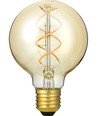 E27 5W 3-Stufen dimmbare LED-Lampe - G80, Gold, Flex-Filament, 2200K, 460lm
