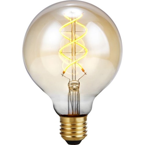 E27 5W 3-Stufen dimmbare LED-Lampe - G95, Gold, Filament Flex, 2200K, 460lm