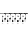 Spectrum Lichterkette für 10 Stück E27 Lampen - 10 Meter, IP44, 230V, ohne Leuchtmittel