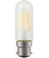 BA22d 5W dimmbare LED-Röhrenlampe - 9,5cm, Filament, Mattglas, 2700K