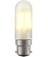BA22d 5W dimmbare LED-Röhrenlampe - 9,5cm, Filament, Mattglas, 2700K