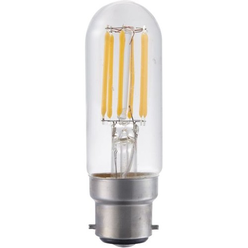B22d 5W dimmbare LED-Filament-Röhrenlampe - 9,5cm, 2700K, Klarglas