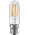 B22d 5W dimmbare LED-Filament-Röhrenlampe - 9,5cm, 2700K, Klarglas