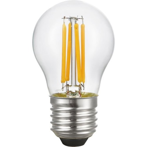 E27 4W Filament Tropfenlampe 24V - G45, 310lm, 2500K, Klarglas, AC/DC