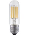 E27 5W dimmbare LED-Röhrenlampe - 9,5cm, Filament, Klarglas, 2700K