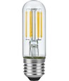 E27 5W dimmbare LED-Röhrenlampe - 9,5cm, Filament, 640lm, Klarglas, 2700K