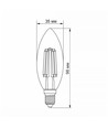 E14 6W Filament Kerzenlampe - C37, Neutralweiß