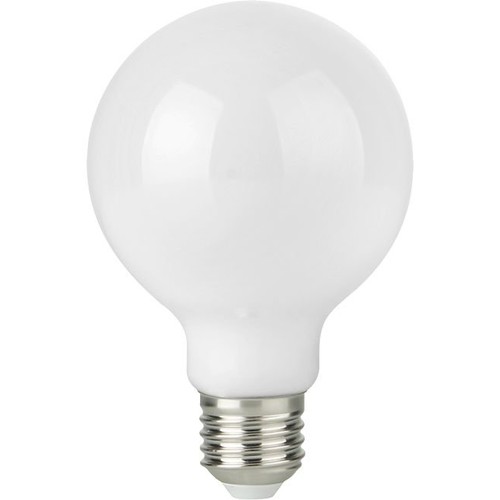 E27 4,7W dimmbare LED Globe-Lampe - G95, Opalglas, Filament, 2500K