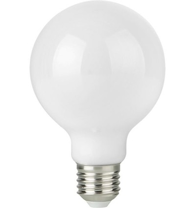 E27 4,7W dimmbare LED Globe-Lampe - G95, Opalglas, Filament, 2500K