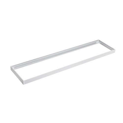 30x1200 Aufbaurahmen für LED-Panel - Weiß, Höhe 6,5cm, Deckenmontage