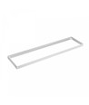 30x1200 Aufbaurahmen für LED-Panel - Weiß, Höhe 6,5cm, Deckenmontage