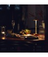 Wiederaufladbare LED-Tischleuchte mit kabellosem Laden - Gold, Touch-dimmbar, CCT, IP54
