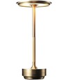 Wiederaufladbare LED-Tischleuchte mit kabellosem Laden - Gold, Touch-dimmbar, CCT, IP54