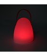 Wiederaufladbare RGB LED-Tischleuchte Ø12,8cm - Weiß, inkl. Fernbedienung, IP54 Außenbereich