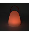 Wiederaufladbare RGB LED-Tischleuchte Ø12,8cm - Weiß, inkl. Fernbedienung, IP54 Außenbereich