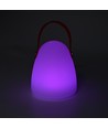 Wiederaufladbare RGB LED-Tischleuchte Ø12,8cm - Weiß, inkl. Fernbedienung, IP54 Außenbereich