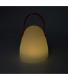 Wiederaufladbare RGB LED-Tischleuchte Ø12,8cm - Weiß, inkl. Fernbedienung, IP54 Außenbereich