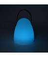 Wiederaufladbare RGB LED-Tischleuchte Ø12,8cm - Weiß, inkl. Fernbedienung, IP54 Außenbereich