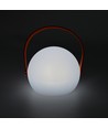Wiederaufladbare RGB LED-Tischleuchte Ø13cm - Weiß, inkl. Fernbedienung, IP54 Außenbereich