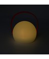 Wiederaufladbare RGB LED-Tischleuchte Ø13cm - Weiß, inkl. Fernbedienung, IP54 Außenbereich