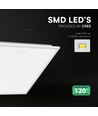 60x60 LED-Panel, 40W - CREE LED, 120lm/W, 6 Jahre Garantie, weißer Rahmen