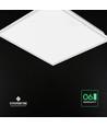 60x60 LED-Panel, 40W - CREE LED, 120lm/W, 6 Jahre Garantie, weißer Rahmen