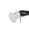 10er Set Bodeneinbaustrahler - 0,5W, rund, Edelstahl, komplett inkl. Netzteil