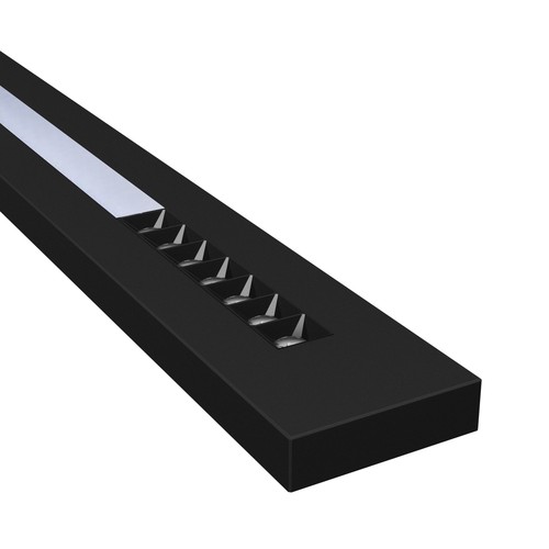 LEDlife WLD PLANK LED Deckenleuchte - 20W/30W/40W, 120cm, CCT, 40°, Schwarz, Opalglas