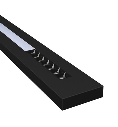 LEDlife WLD PLANK LED Deckenleuchte - 20W/30W/40W, 120cm, CCT, 40°, Schwarz, Opalglas