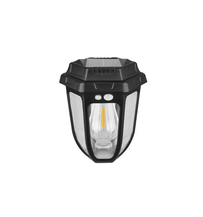Solara Rustica 1W Solar-Gartenleuchte - 2700K, 50cm, IP44, schwarz