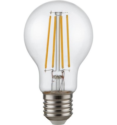 E27 4,7W dimmbare LED-Lampe - A60, Filament, 470lm, 2200K, Klarglas